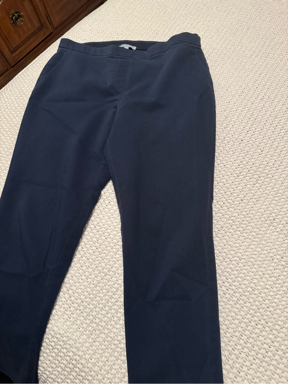 Chaus Navy Blue Pull-On Dress Pants